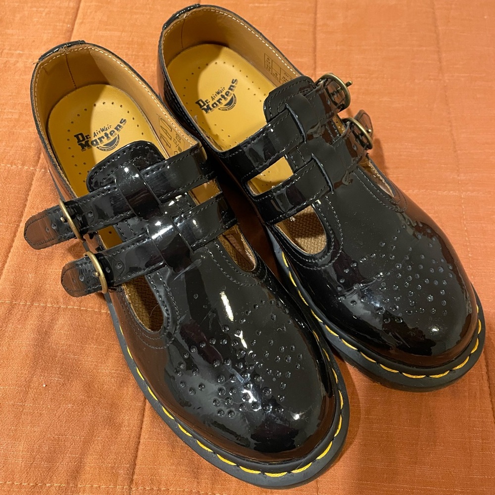 Dr. Martens Patent Leather Mary Jane Shoes